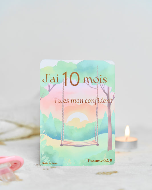 Carte bébé 10 mois
