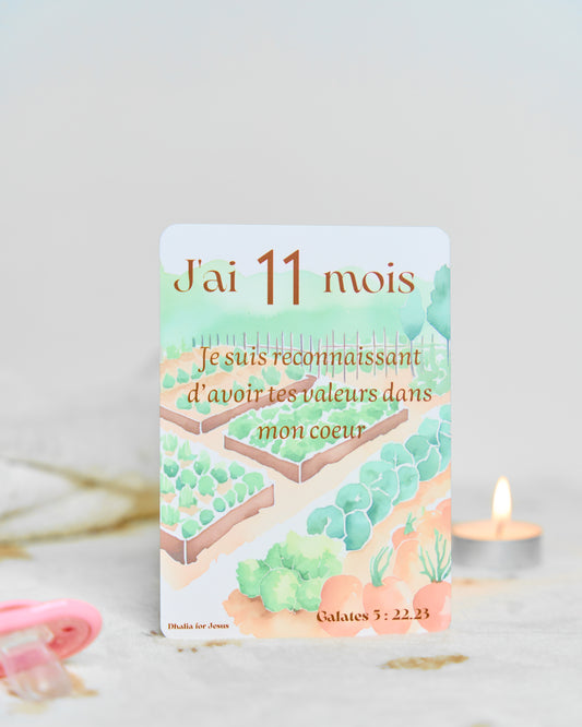 Carte bébé 11 mois