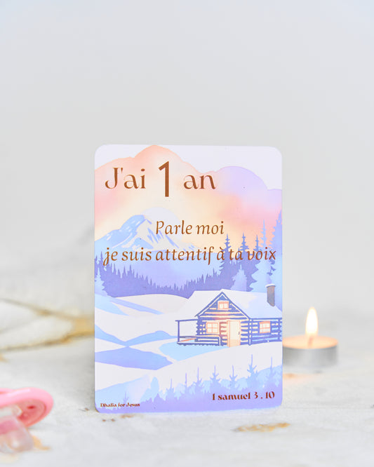 Carte bébé 1 an