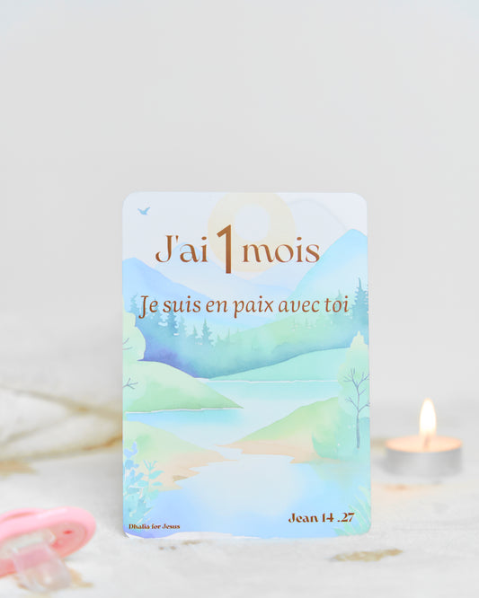Carte bébé 1 mois