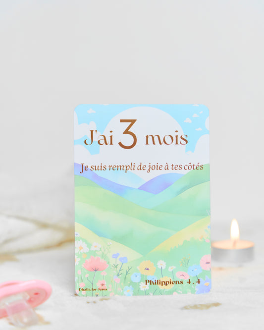 Carte bébé 3 mois