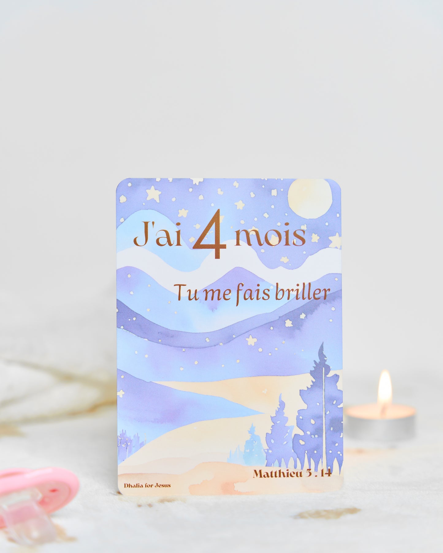Carte bébé 4 mois