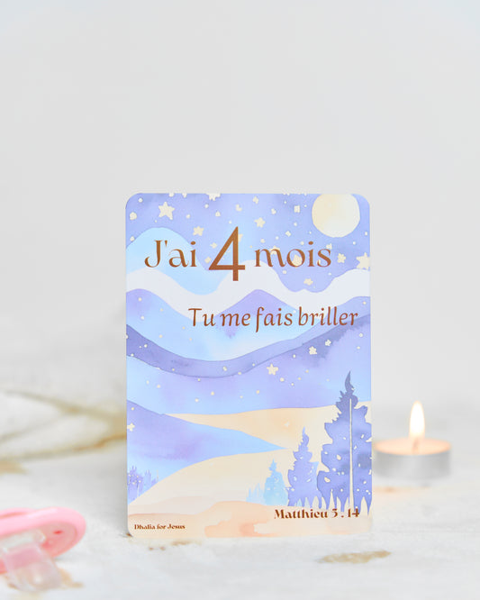 Carte bébé 4 mois