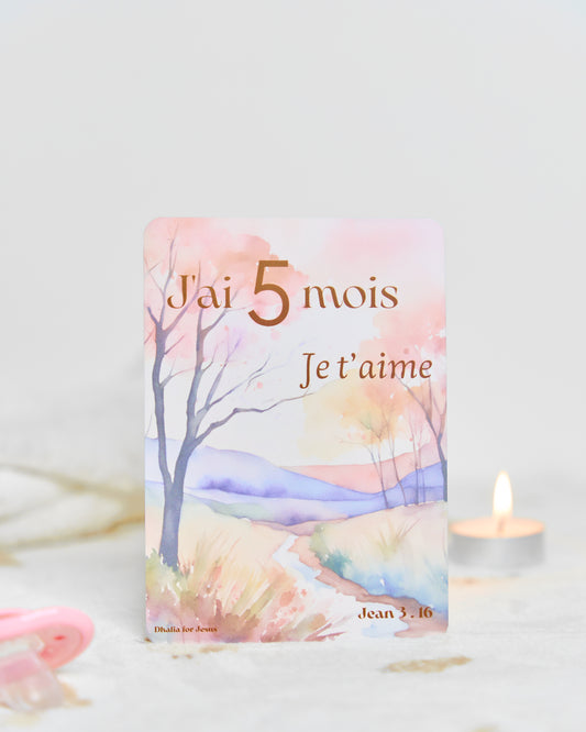 Carte bébé 5 mois