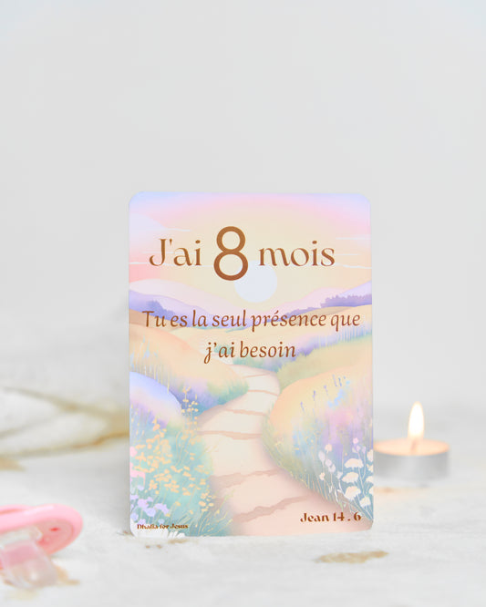 Carte bébé 8 mois
