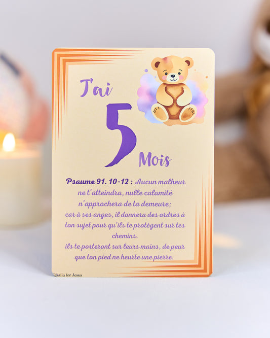 Carte bébé 5 mois