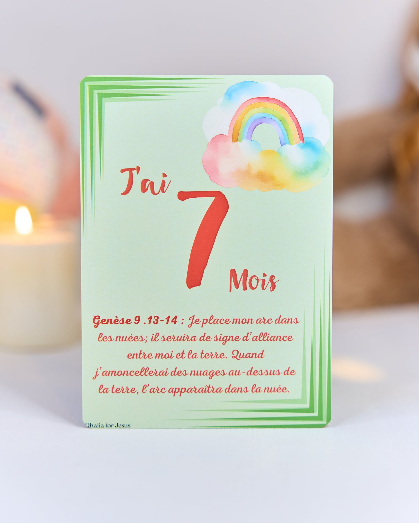 Carte bébé 7 mois