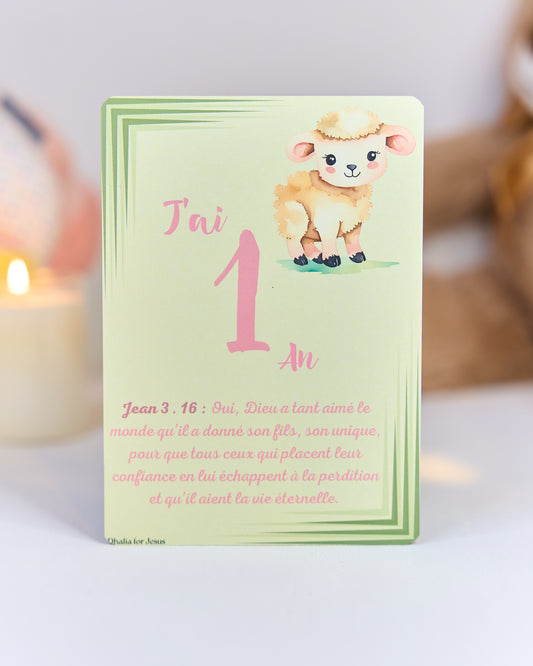 Carte bébé 1 an