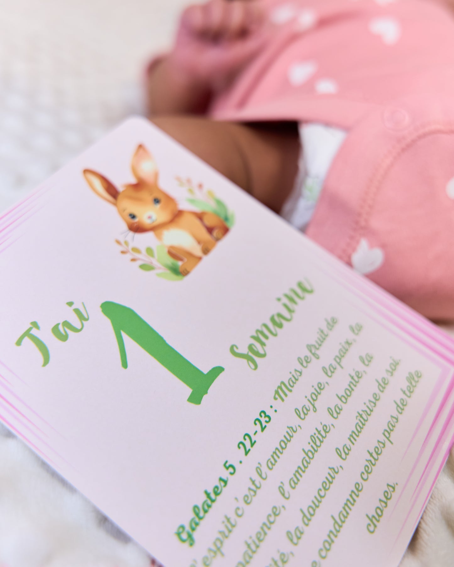 Carte bébé 1 semaine