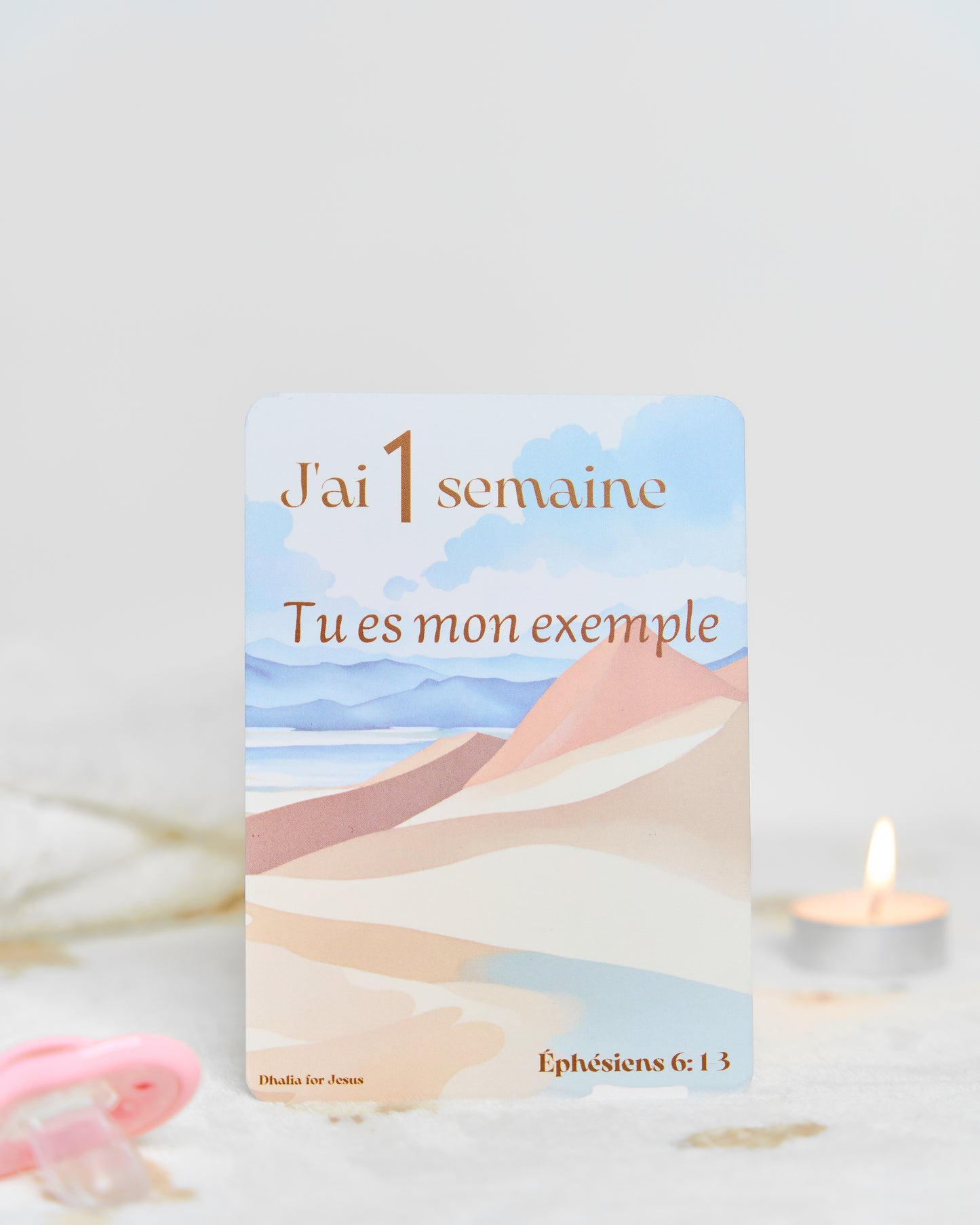 Carte bébé 1 semaine