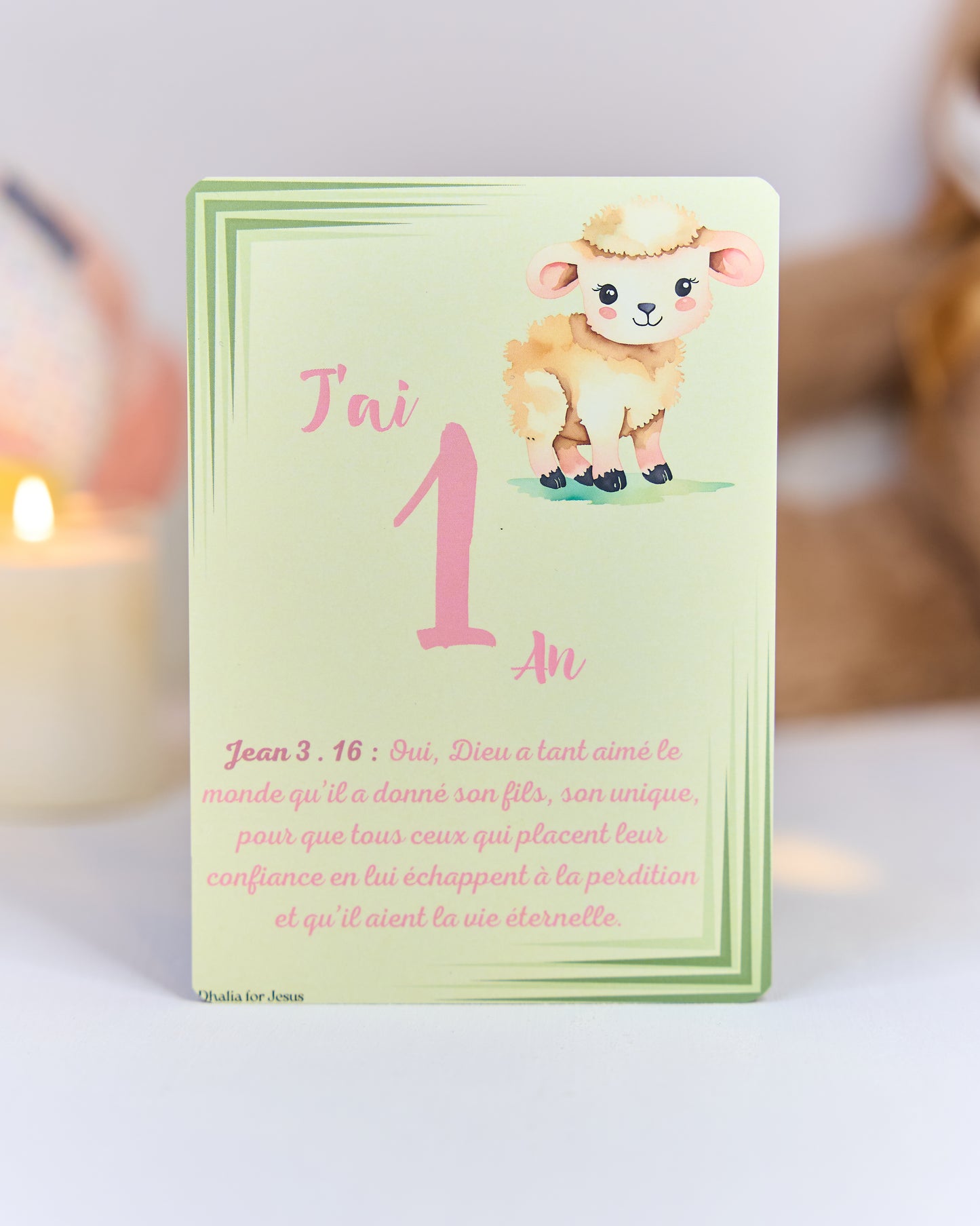Carte bébé 1 an