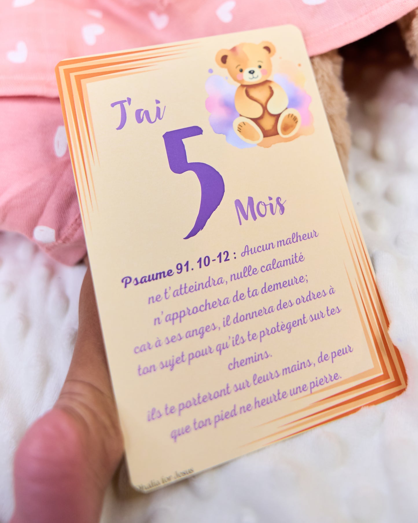 Carte bébé 5 mois